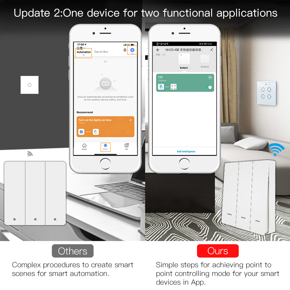 MOES Tuya ZigBee Scene Switch  - Tuya Smart Switch review and price