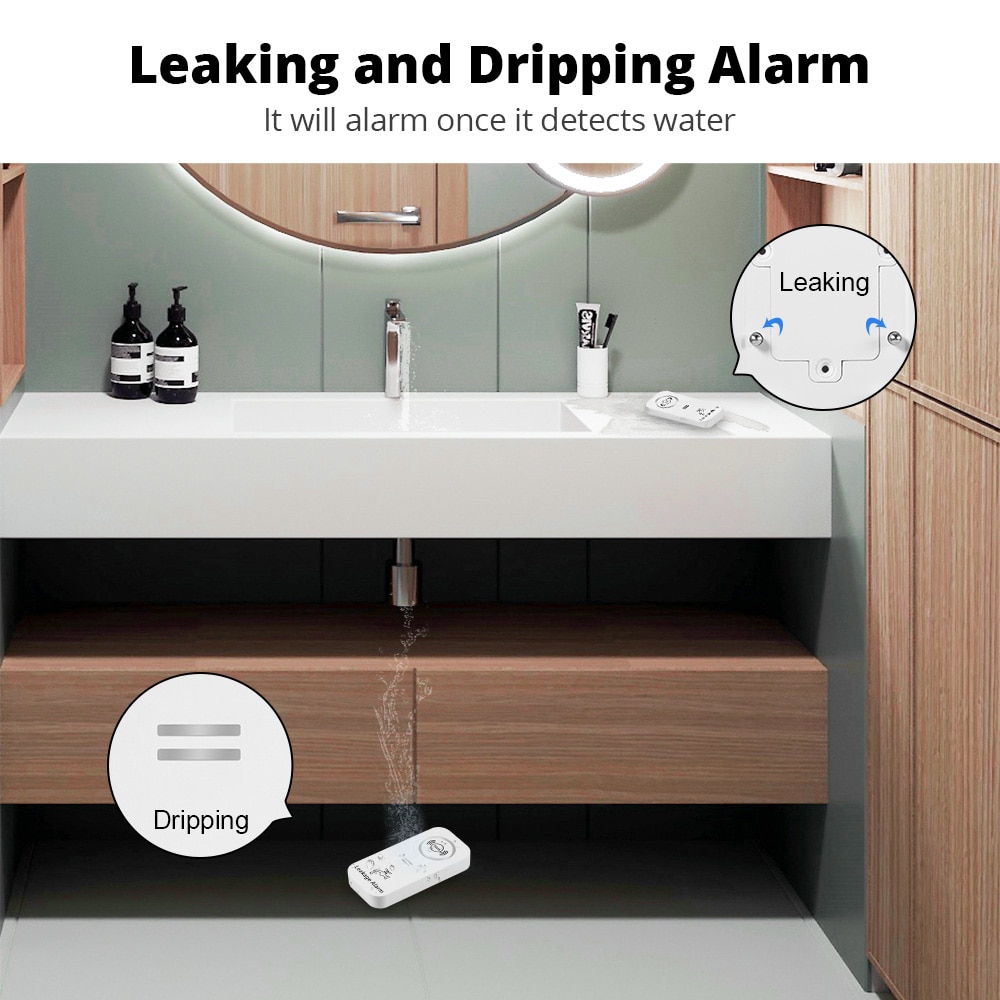KERUI Wireless Water Sensor 90 - Wifi Water Leak Detector review and price