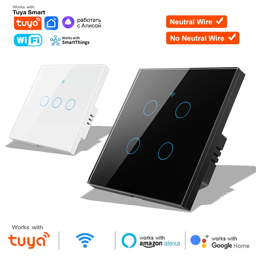 WiFi RF 433mhz Touch Wall Ligh - Tuya Smart Switch review and price