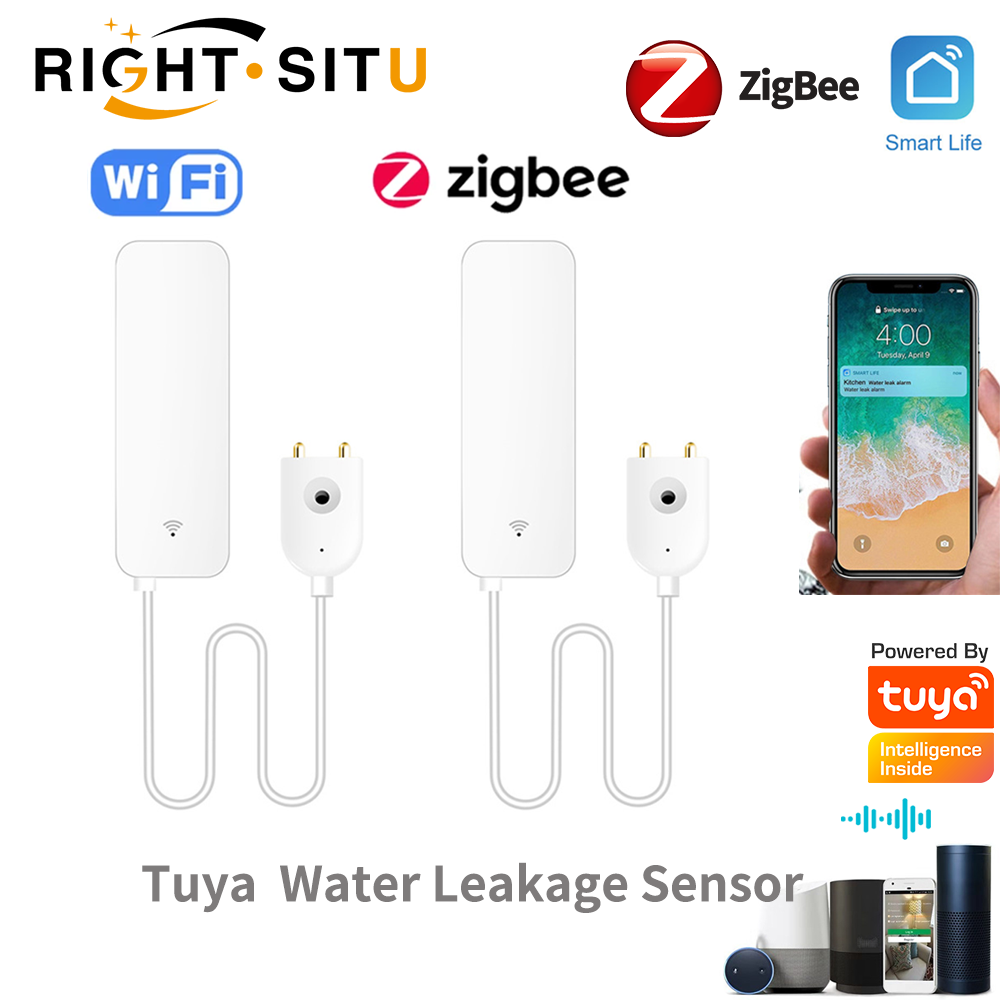 Tuya WiFi Water Leak Sensor, W - Wifi Water Leak Detector review and price
