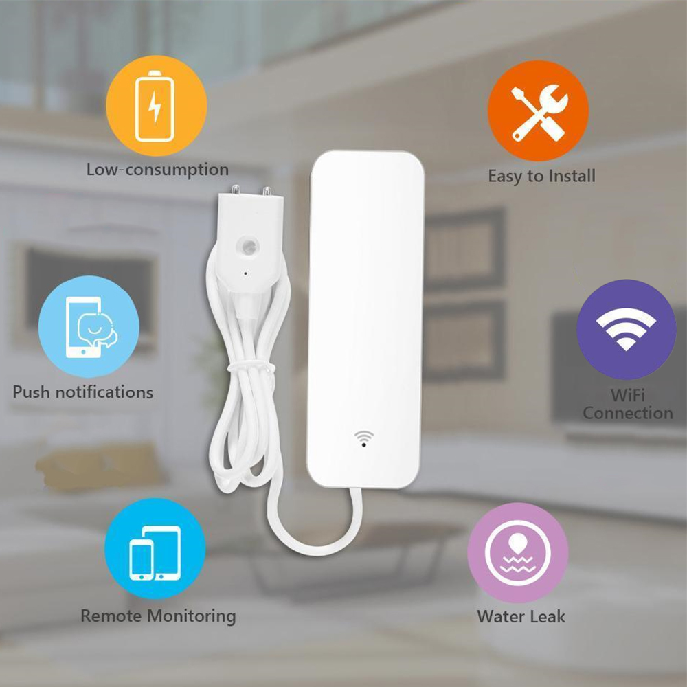 Tuya WiFi Water Leak Sensor, W - Wifi Water Leak Detector review and price