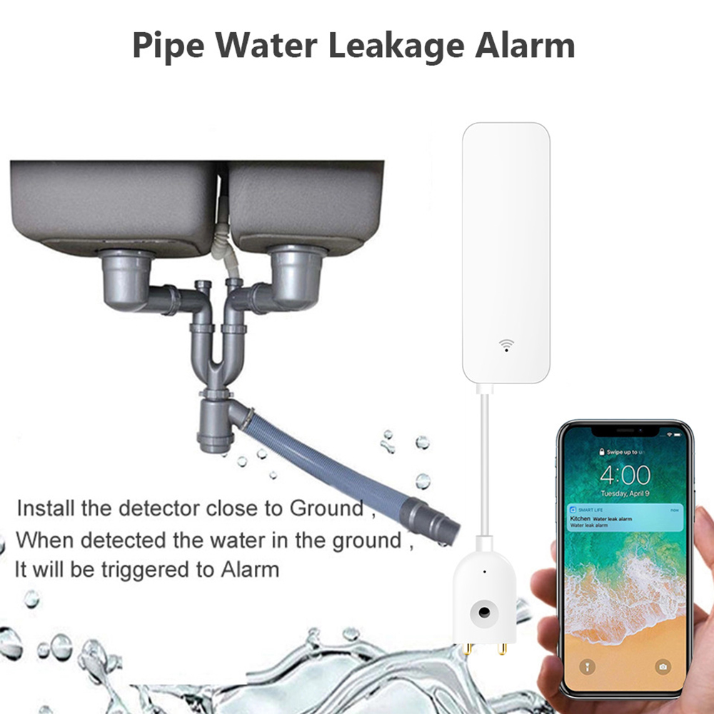 Tuya WiFi Water Leak Sensor, W - Wifi Water Leak Detector review and price