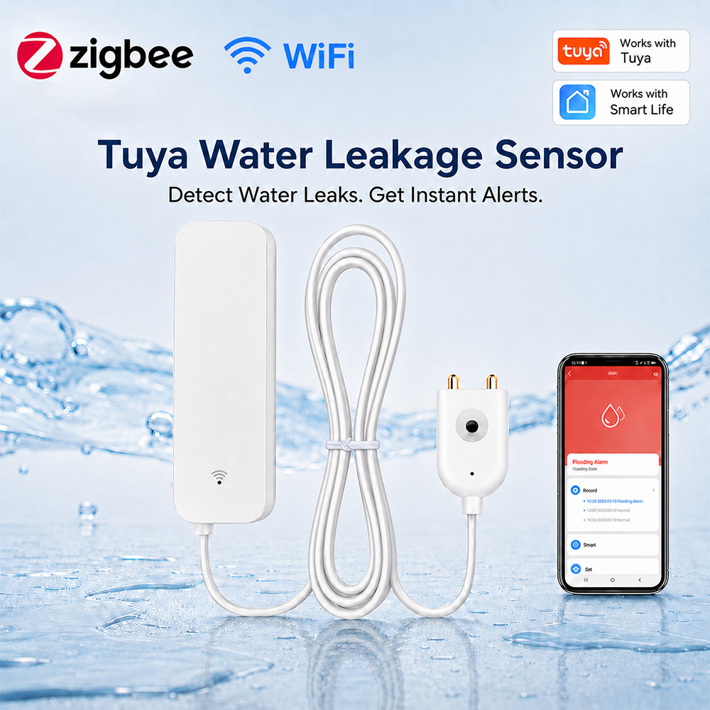 ZigBee WiFi Water Leak Sensor  - Wifi Water Leak Detector review and price