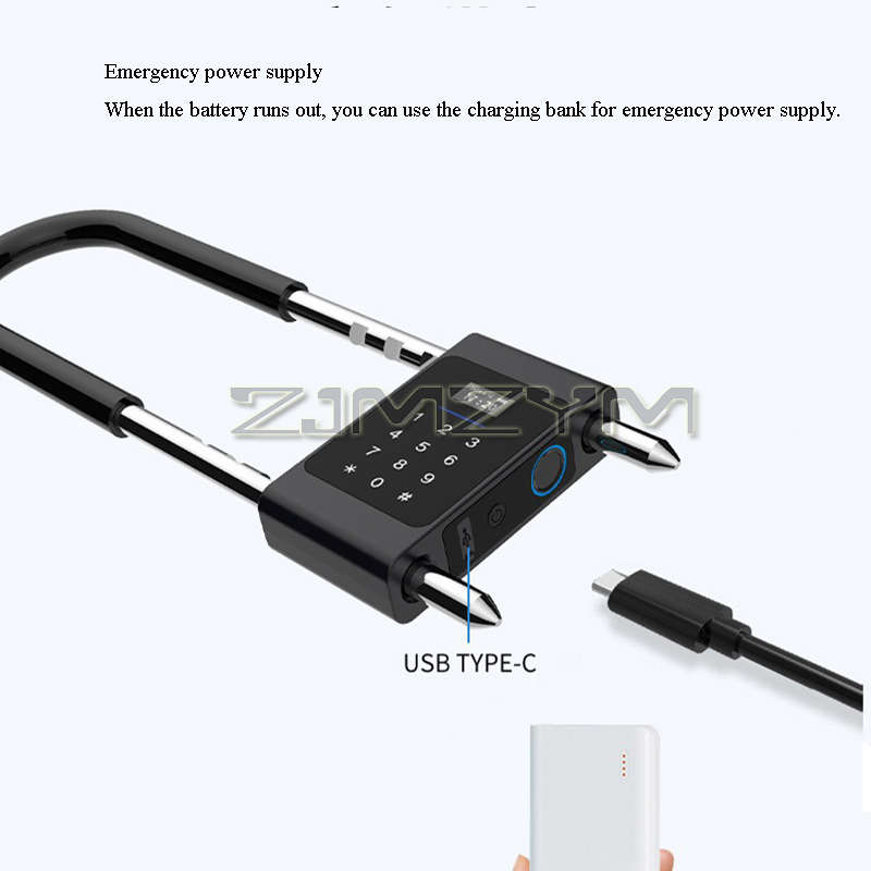 Fingerprint U-Type Lock Electr - Smart Door Lock review and price
