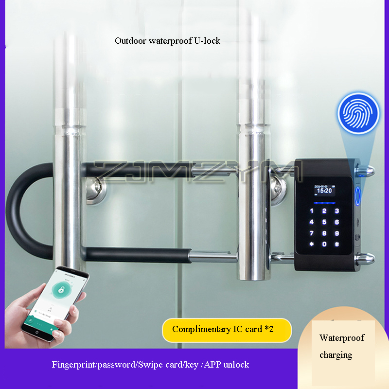 Fingerprint U-Type Lock Electr - Smart Door Lock review and price