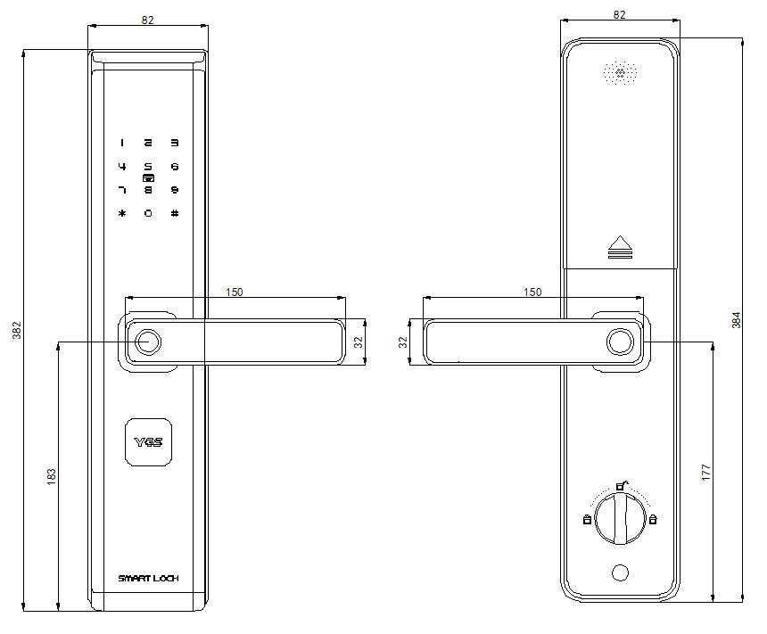 Advanced Digital Double Sided  - Smart Door Lock review and price