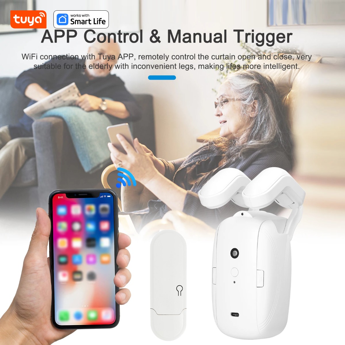1/2PCS Tuya Smart WiFi Curtain - Smart Home Full System review and price