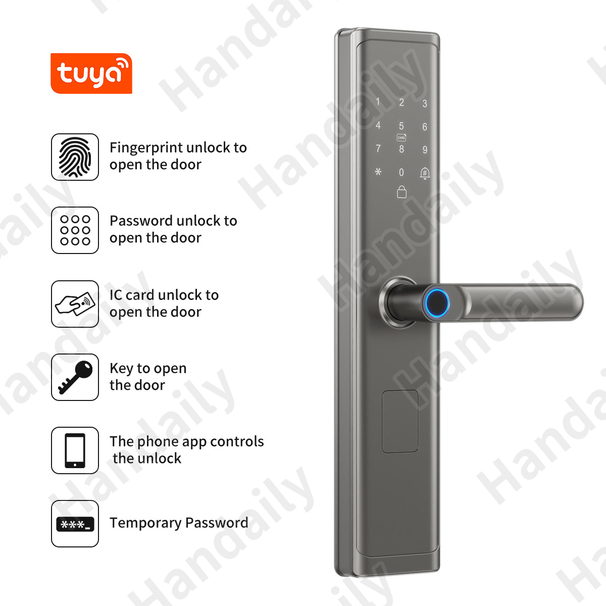 Tuya Wifi TTlock App Fingerpri - Smart Door Lock review and price