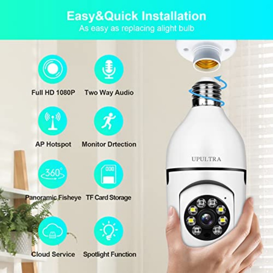 Light Bulb 1080P Security Wire - Smart Home Camera review and price
