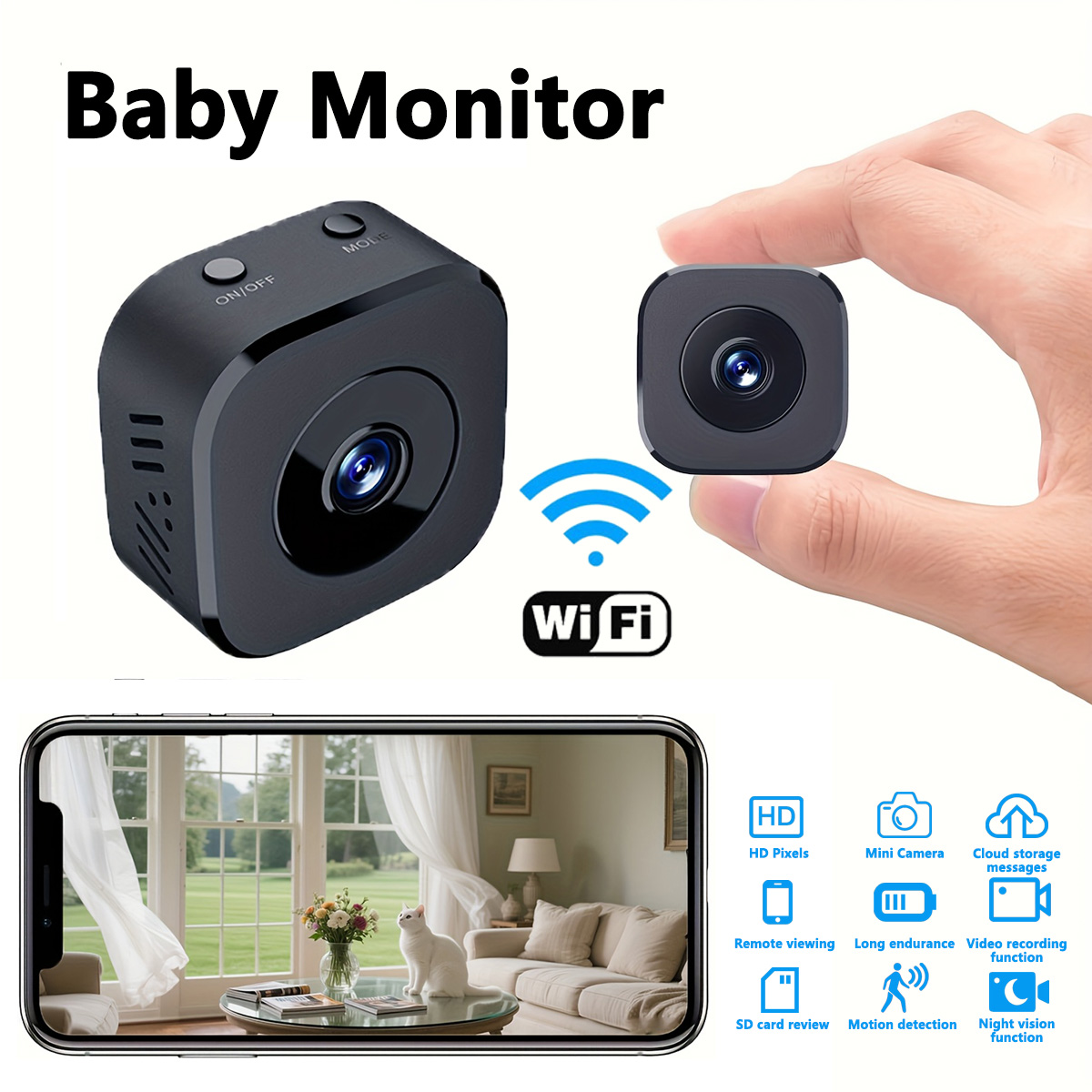 1080P HD Mini WiFi Camera Indo - Smart Home Camera review and price