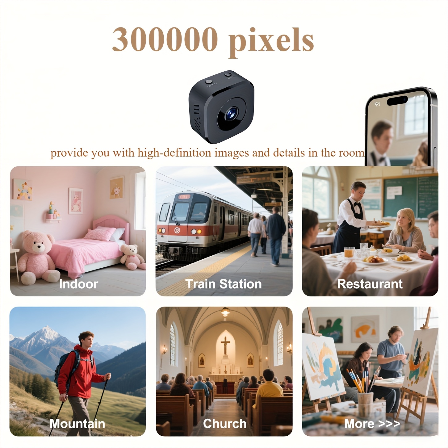 1080P HD Mini WiFi Camera Indo - Smart Home Camera review and price